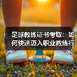 足球教练证书考取：如何快速迈入职业教练行列（图1）