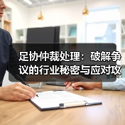 足协仲裁处理：破解争议的行业秘密与应对攻略（图2）