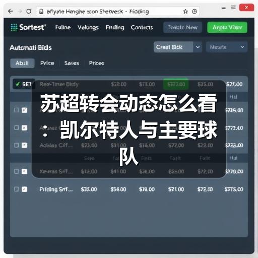 苏超转会动态怎么看:凯尔特人与主要球队的观察思路